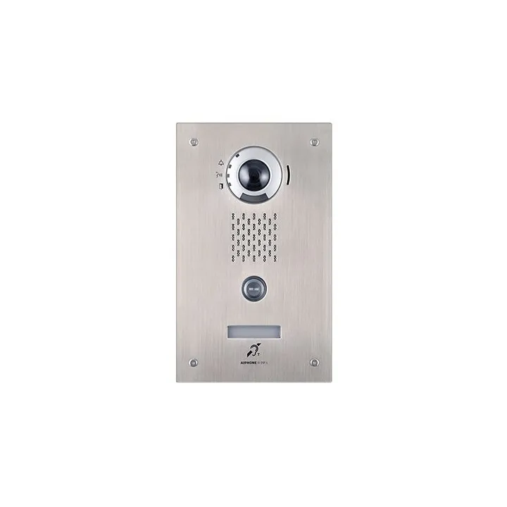 Platine Vidéo Ip Enc. Inox, 1 Bp, Sip & Onvif, Pictos, S. Vocale & B. Magnétique