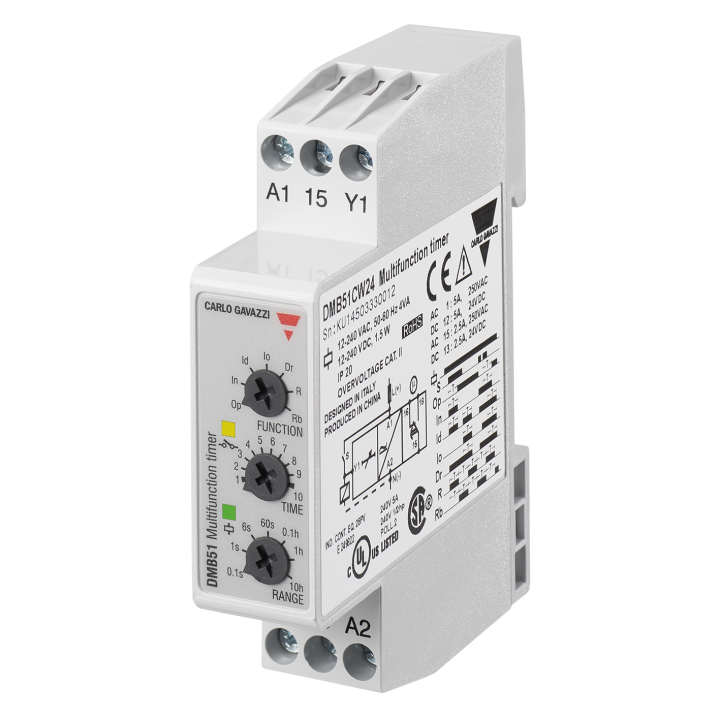 Minuterie Multi Fonction 24Vcc/24…240Vca