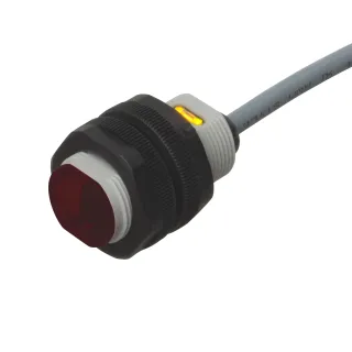 Cellule Photo. Axial Barrage Rec. Plastique M18 Pnp No+Nf,Cable