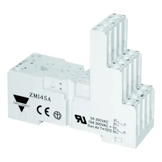Support Pour Relais Électromécanique Industriel Rmia, 15 Pôles, 4Rt 10A, Cage