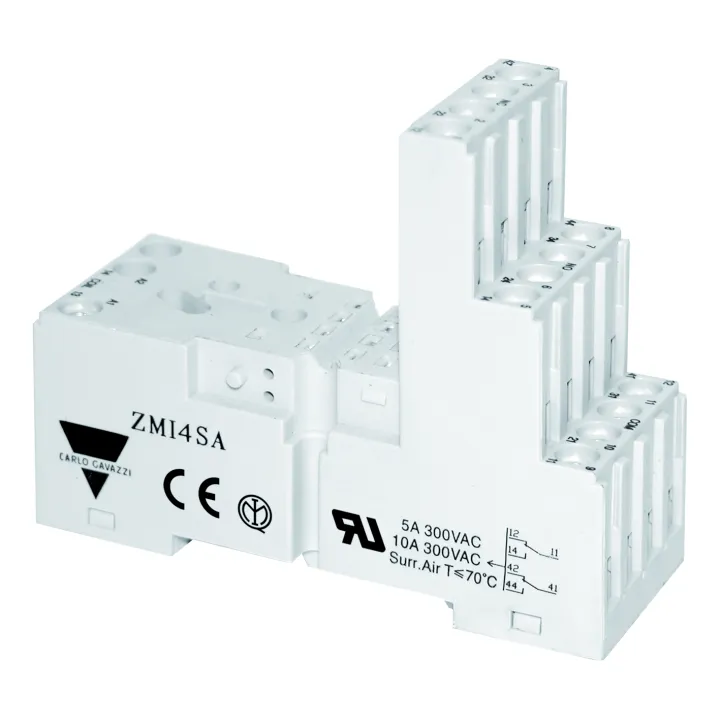 Support Pour Relais Électromécanique Industriel Rmia, 15 Pôles, 4Rt 10A, Cage