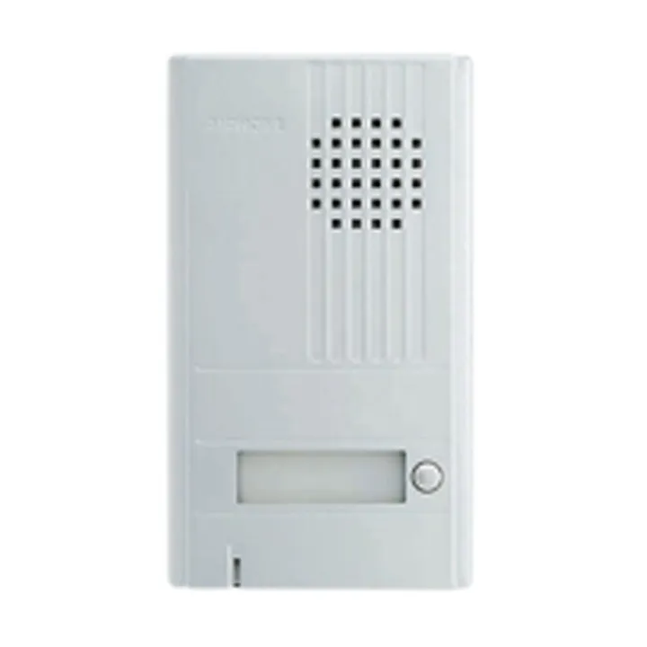 Platine Saillie 22 Mm, 1 Bouton D'Appel, 2 Fils Intégral, Façade Aluminium