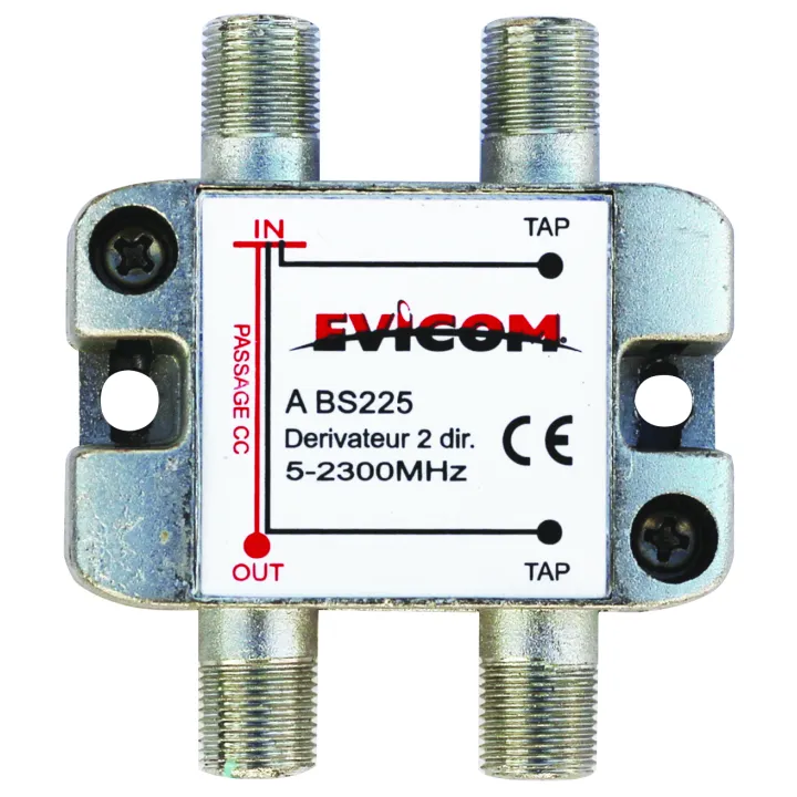 Dérivateur 5 - 2 300 MHz 2 sorties  -25 dB