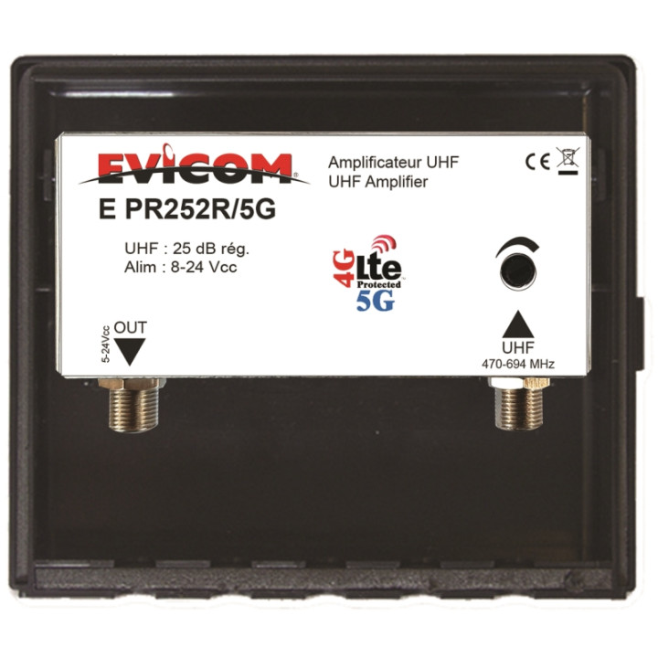 PREAMPLIFICATEUR UHF 1 ENTREE 25 DB REGLABLES