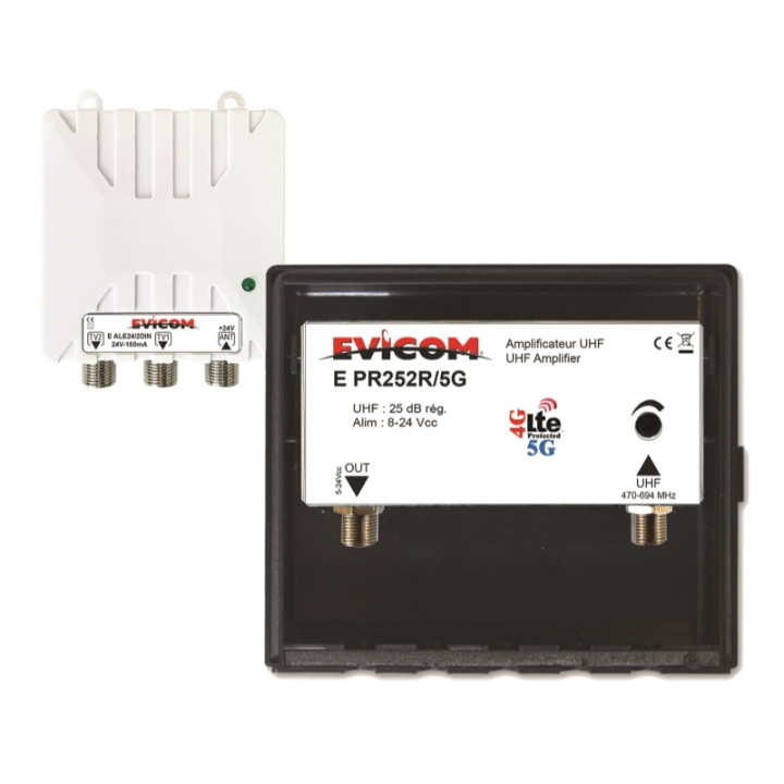 PREAMPLIFICATEUR UHT 1 ENTREE 25 DB REGLAGES(*)