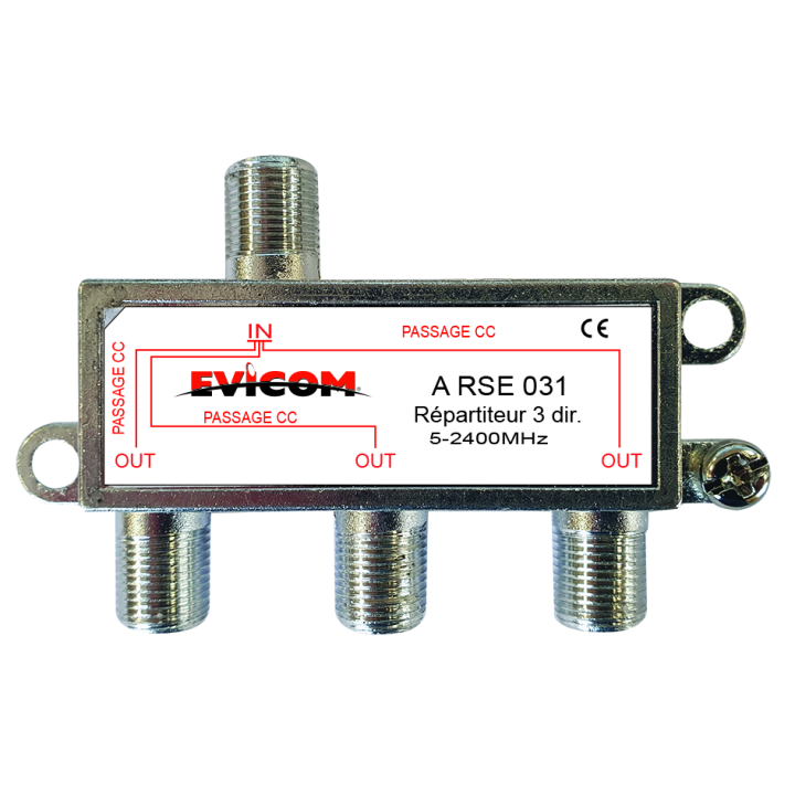 Répartiteur 5 - 2 400 MHz 3 sorties eco(*)