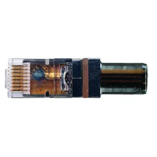 Sachet De 10 Adaptateurs Balun Rj45 Vers Iec Mâle
