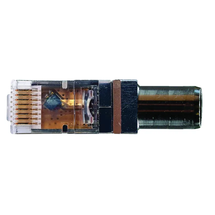 Sachet De 10 Adaptateurs Balun Rj45 Vers Iec Mâle