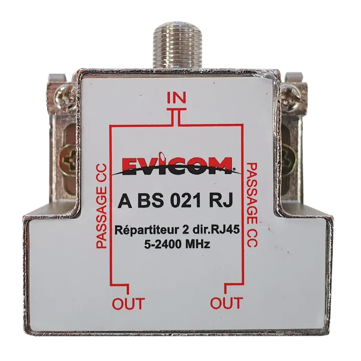 Répartiteur Ulb 2 Direction F/Rj45 Avec Fonction Balun (Rail Din)