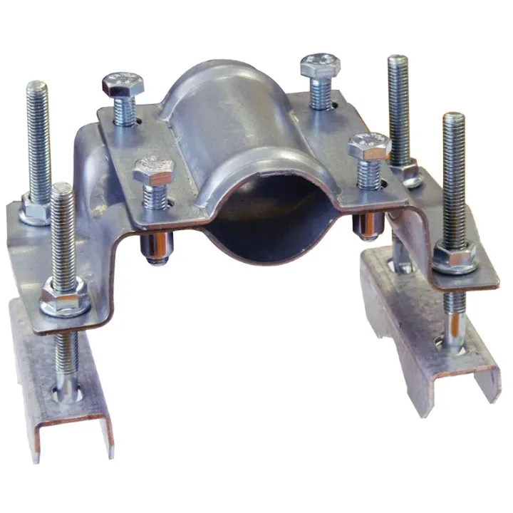 Fixation Universelle Pour Mâts De Diamètre 25 À 50 Mm (Zinc Bichromaté)