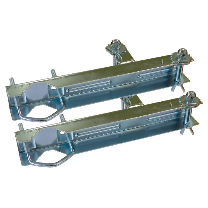 Fixation Double À Étriers Type Cheminée (Zinc Bichromaté)
