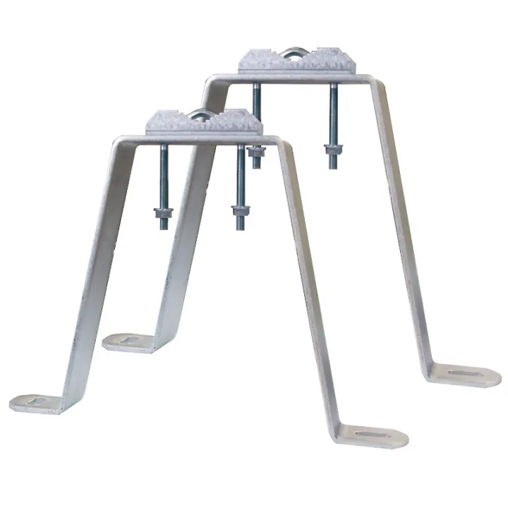 Fixation Murale En M Avec Déport De 25 Cm (Zinc Bichromaté)