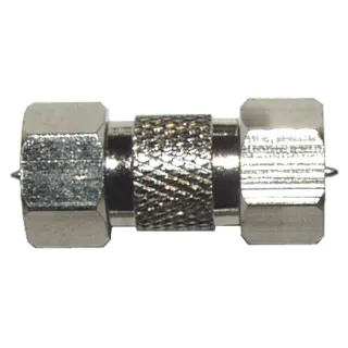 Raccord pour jonction connecteur F mâle/mâle 