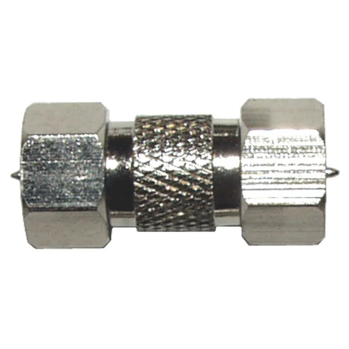 Raccord pour jonction connecteur F mâle/mâle 