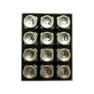 Clavier 12 touches rétro-éclairé pour platines G TO62xx