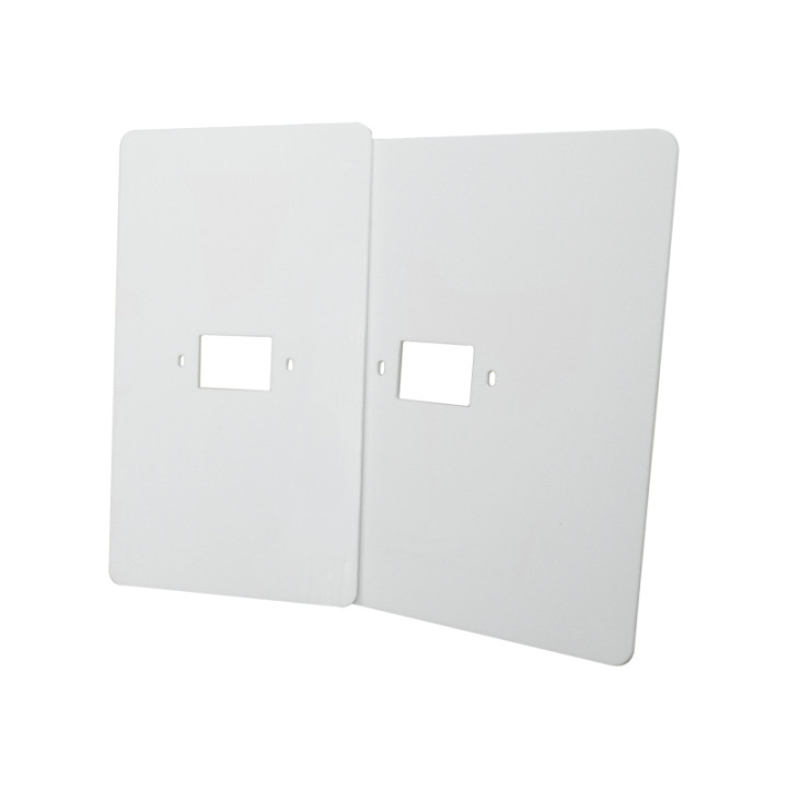 Plaque de propr plexi blanc 256*250mm(rempl anciens monit vidéo)