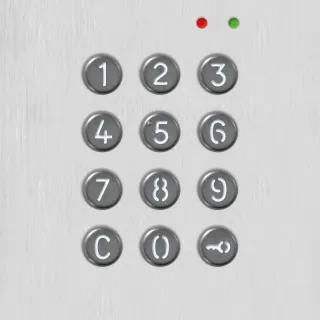 Module Nexa Aluminium Clavier À Codes Rétroéclairé 2 Relais No/Nf Paramètrables