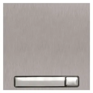 Module Nexa Inox 1 Rangée 1 Bouton, Finition Inox