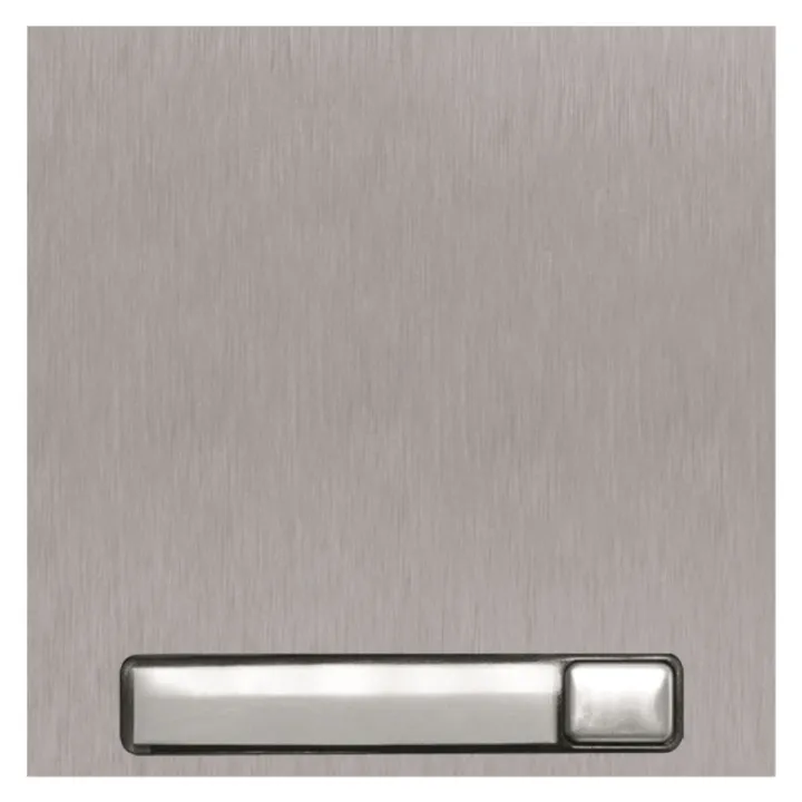 Module Nexa Inox 1 Rangée 1 Bouton, Finition Inox