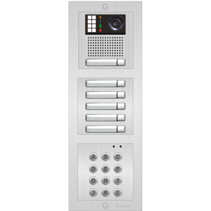 Module Nexa Inox Avec Clavier Codé Touches Métalliques Rétro-Écl