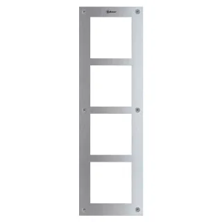 Cadre De Fixation Nexa Inox 4 Modules Verticaux, Vis Et Outils, Finition Inox