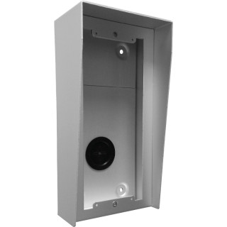 Boitier saillie avec visière NEXA  Inox - 2 modules 1 colonne