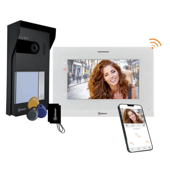Kit Vidéo Soul 1 Appel Avec Moniteur Wifi Art7W (Mémoire + Contrôle Accès)