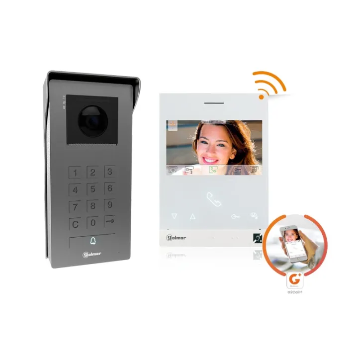 Kit Vidéo Soul Access 1 Appel Avec Moniteur Wifi Art4Wh (Bm + Mémoire + Clavier)