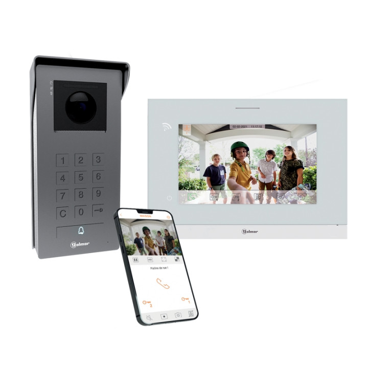 Kit vidéo SOUL ACCESS couleur 2 fils non polarisés WIFI 1 appel*
