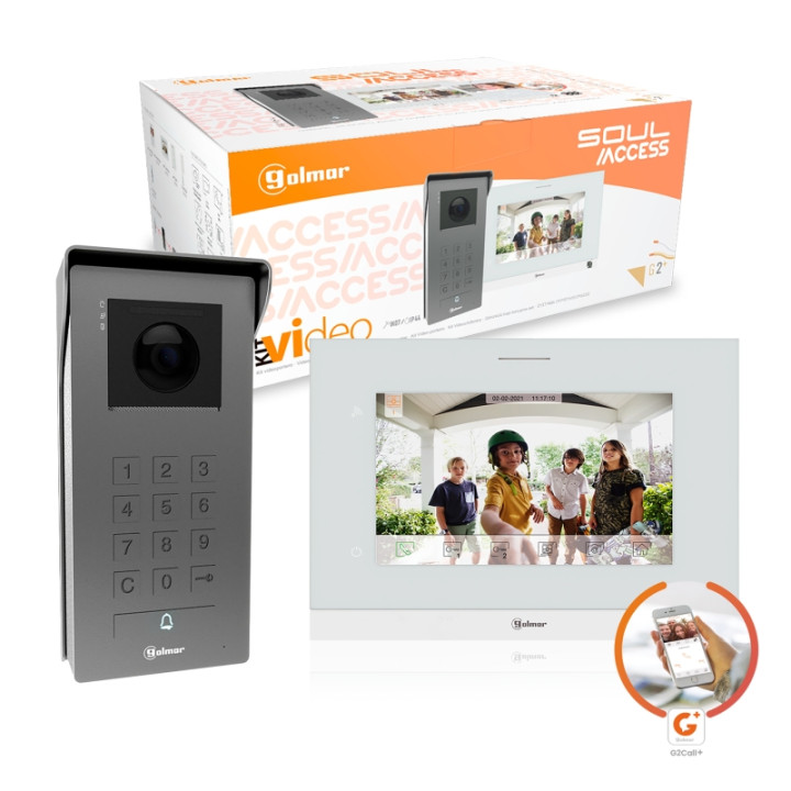 Kit vidéo SOUL ACCESS couleur 2 fils non polarisés WIFI 1 appel*