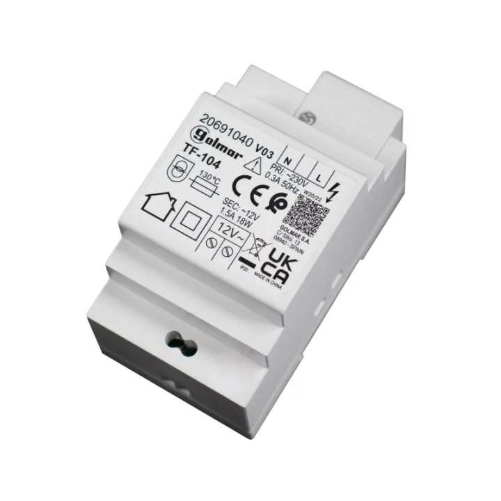 Alimentation Modulaire 12 Vca / 18 Va, 3 Modules Din