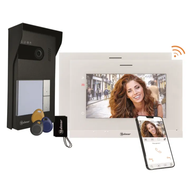 Kit Vidéo Soul 2 Appels Avec Moniteurs Wifi Art7W (Mémoire + Contrôle Accès)