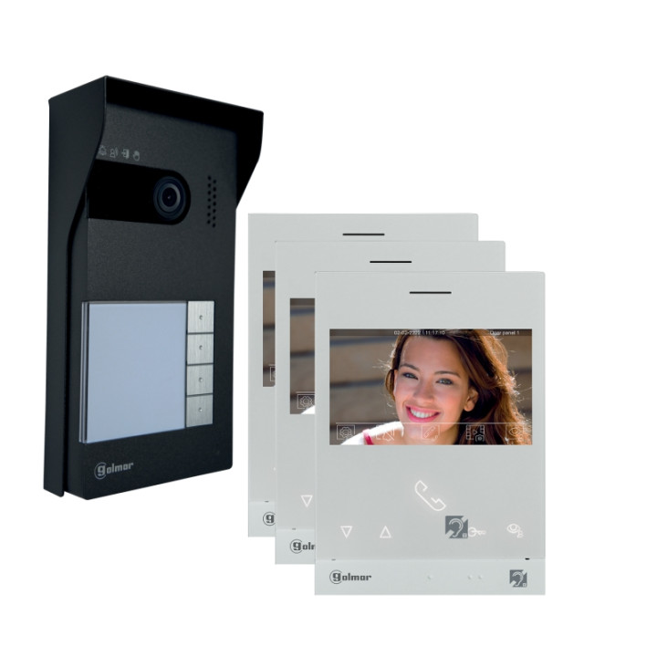 Kit vidéo coul Light SOUL 3 appels+monit mains-libres ART 4 H/L