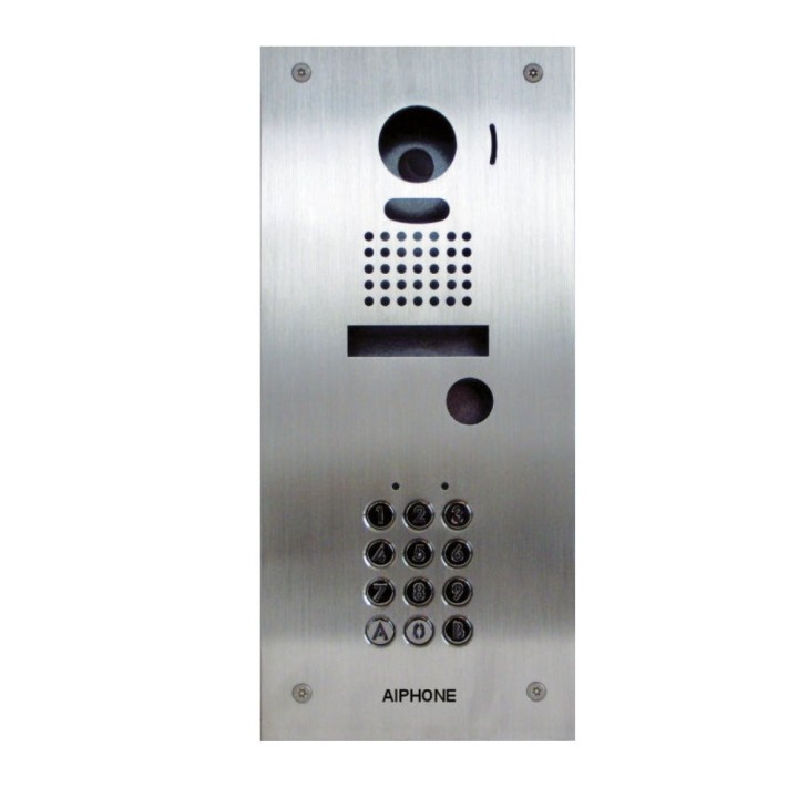 Platine Inox 2Mm Encastrée Avec Clavier 100 Codes Pour Kits Vidé