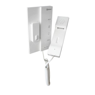 Poste audio à combiné+régl/exclus niveau d'appel et ouvert/auto