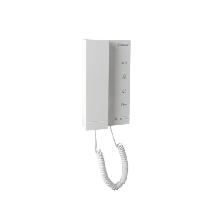 Poste audio à combiné+régl/exclus niveau d'appel et ouvert/auto