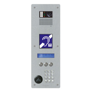 Platine Digitale Inox Autonome + Clavier Codé + Boucle Magnétique