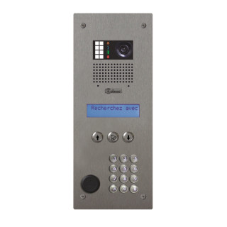 Platine digitale à défil de noms inox 2.5 mm audio/vidéo (GB2) a