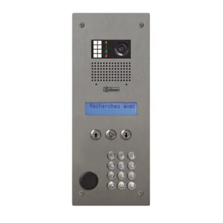 Platine Digitale À Défil De Nom Inox 25 Mm Audio/Vidéo Gb2 A