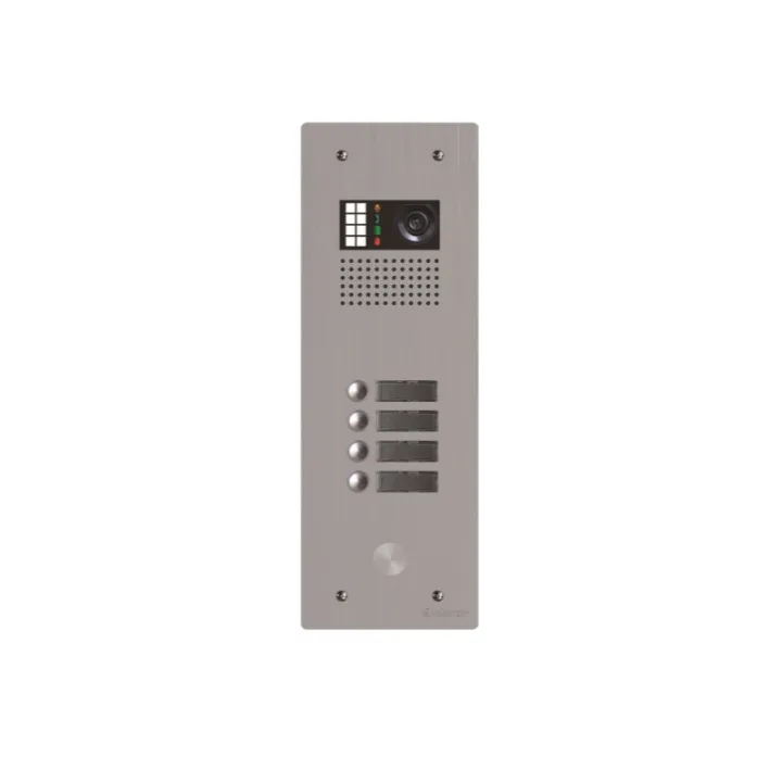 Platine Monobloc Hr Alu Audio Ou Vidéo Bus G2P 1 Rangée 4 Boutons