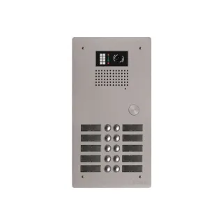 Platine Monobloc Hr Alu Audio Ou Vidéo Bus G2P 2 Rangées 10 Boutons