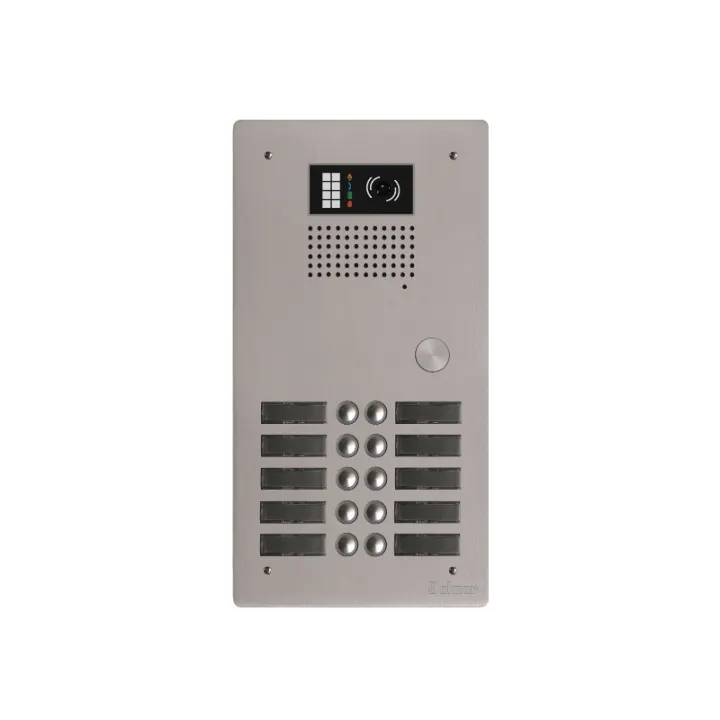 Platine Monobloc Hr Alu Audio Ou Vidéo Bus G2P 2 Rangées 10 Boutons