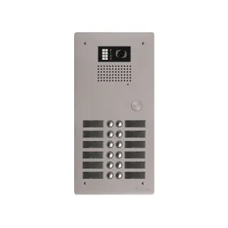 Platine Monobloc Hr Alu Audio Ou Vidéo Bus G2P 2 Rangées 12 Boutons
