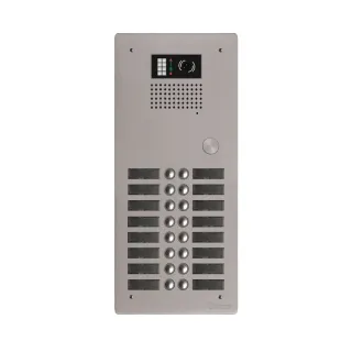 Platine Monobloc Hr Alu Audio Ou Vidéo Bus G2P 2 Rangées 16 Boutons