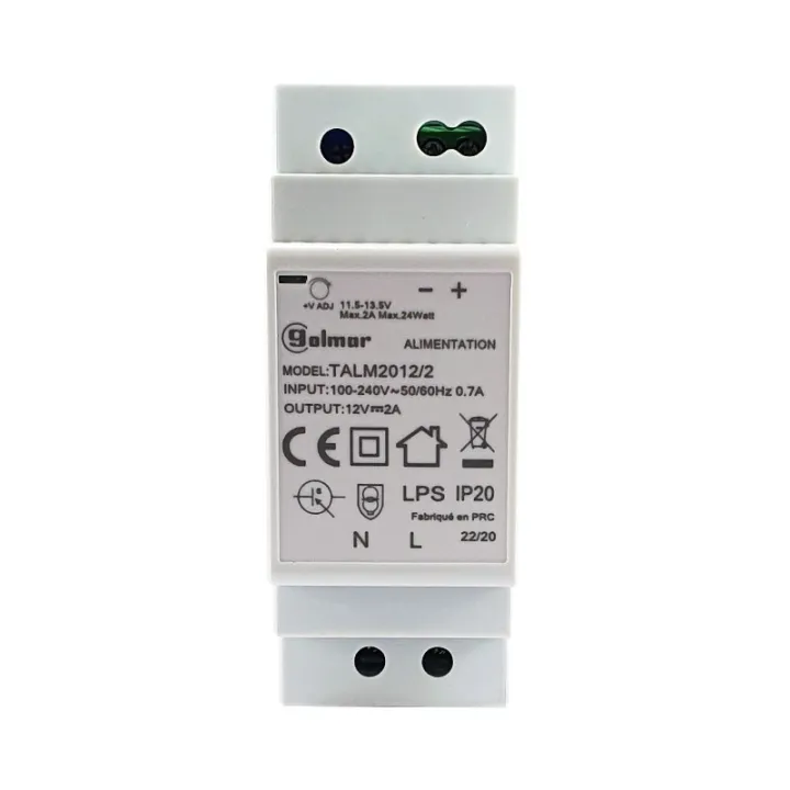 Alimentation Modulaire 12 Vcc / 2.0 A, 2 Modules Din