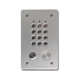 Clavier à codes encastreé 99 codes, 2 relais. ALUMINIUM et touch