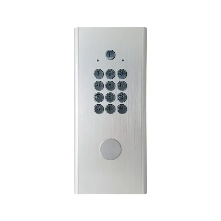Clavier 50 Codes Encastré, 1 Relais. Alu Avec Touches Métal + T25