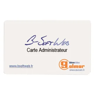 Carte Administrateur B-Softweb Compatible Contrôle D'Accès Proximan