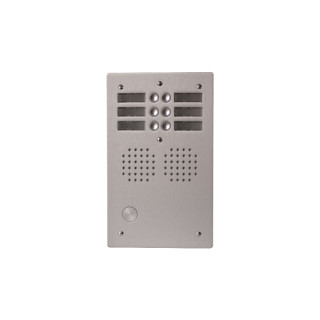 Platine alu HAUT-RISQUE audio 6 appels 2 rangées