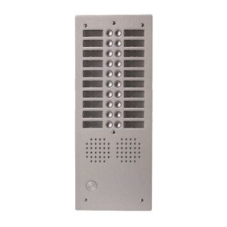 Platine alu HAUT-RISQUE audio 20 appels 2 rangées